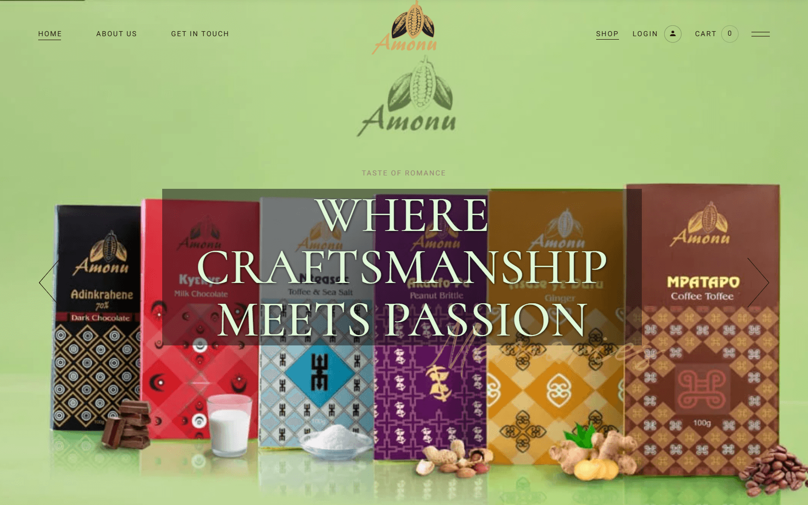 Amonu Chocolates project by Clispy Solutions