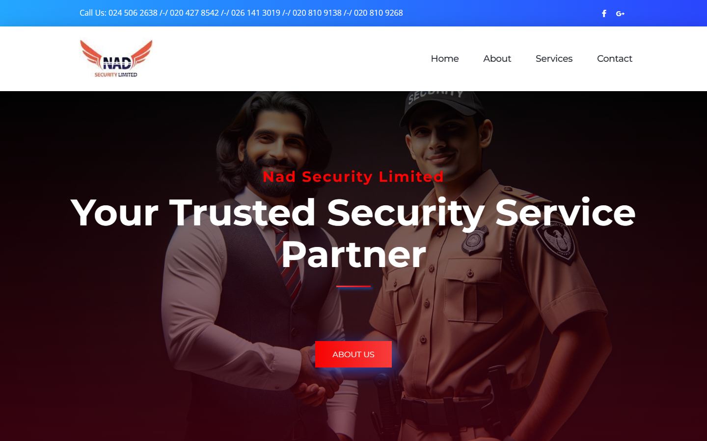 NAD Security Ltd website